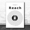 S Club 7 Reach Vinyl Record Song Lyric Quote Print
