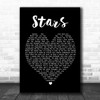 Simply Red Stars Black Heart Song Lyric Music Wall Art Print