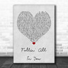 Shawn Mendes Fallin' All In You Grey Heart Quote Song Lyric Print