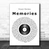 Shawn Mendes Memories Vinyl Record Song Lyric Quote Print
