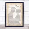 Shinedown Miracle Man Lady Bride Groom Wedding Print