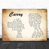 Skinny Lister Carry Man Lady Couple Song Lyric Quote Print