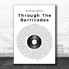 Spandau Ballet Through The Barricades Vinyl Record Song Lyric Quote Print
