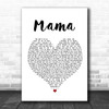 Spice Girls Mama Heart Song Lyric Quote Print