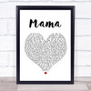 Spice Girls Mama Heart Song Lyric Quote Print