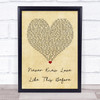 Stephanie Mills Never Knew Love Like This Before Vintage Heart Song Lyric Print