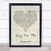 Stereophonics Song For The Summer Script Heart Quote Song Lyric Print