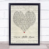 Steve Perry We're Still Here Script Heart Quote Song Lyric Print