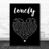 Stryper Lonely Black Heart Song Lyric Quote Print