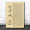 Take That Rule The World Rustic Script Song Lyric Quote Print