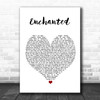 Taylor Swift Enchanted Heart Song Lyric Quote Print