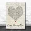 Taylor Swift New Romantics Script Heart Song Lyric Quote Print