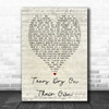 Tears Dry On Their Own Amy Winehouse Script Heart Quote Song Lyric Print