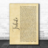 Tenacious D Tribute Rustic Script Song Lyric Quote Print