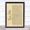 The Amity Affliction Open Letter Rustic Script Song Lyric Quote Print