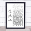 The Association Never My Love Rustic Script Song Lyric Quote Print