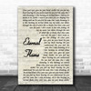 The Bangles Eternal Flame Song Lyric Vintage Script Quote Print