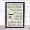 The Bangles Eternal Flame Song Lyric Vintage Script Quote Print