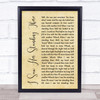 The Beatles I Saw Her Standing There Rustic Script Song Lyric Quote Print