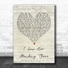 The Beatles I Saw Her Standing There Script Heart Song Lyric Quote Print