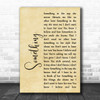 The Beatles Something Rustic Script Song Lyric Quote Print
