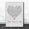 The Commodores Three Times A Lady Grey Heart Quote Song Lyric Print