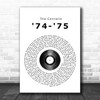 The Connells 74-'75 Vinyl Record Song Lyric Quote Print