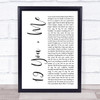 The Courteeners Not Nineteen Forever Rustic Script Song Lyric Quote Print