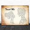 The Doors Touch Me Man Lady Couple Song Lyric Quote Print