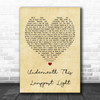 The King Blues Underneath This Lamppost Light Vintage Heart Song Lyric Print