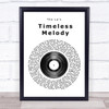 The La's Timeless Melody Vinyl Record Song Lyric Quote Print