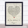The Lovin' Spoonful Do You Believe In Magic Script Heart Song Lyric Quote Print