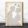 The Lumineers Ho Hey Man Lady Bride Groom Wedding Print