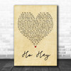 The Lumineers Ho Hey Vintage Heart Quote Song Lyric Print
