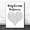 The Monkees Daydream Believer Heart Song Lyric Quote Print