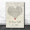 The Pogues A Rainy Night In Soho Script Heart Song Lyric Quote Print