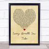 The Police Every Breath You Take Vintage Heart Quote Song Lyric Print