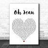 The Proclaimers Oh Jean Heart Song Lyric Quote Print