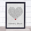 The Prodigy Warrior's Dance Grey Heart Quote Song Lyric Print