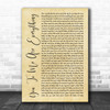 The Real Thing You To Me Are Everything Rustic Script Song Lyric Print