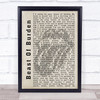 The Rolling Stones Beast Of Burden Shadow Song Lyric Quote Print