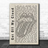 The Rolling Stones Get Off My Cloud Shadow Song Lyric Quote Print