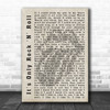 The Rolling Stones Its Only Rock N Roll Shadow Song Lyric Quote Print