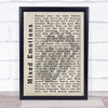 The Rolling Stones Mixed Emotions Shadow Song Lyric Quote Print