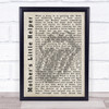 The Rolling Stones Mother's Little Helper Shadow Song Lyric Quote Print