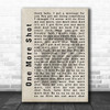 The Rolling Stones One More Shot Shadow Song Lyric Quote Print