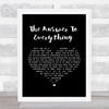 David Alexander The Answer To Everything Black Heart Song Lyric Music Wall Art Print