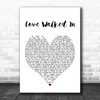 Thunder Love Walked In Heart Song Lyric Quote Print