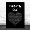 George Ezra Hold My Girl Black Heart Song Lyric Music Wall Art Print