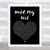 George Ezra Hold My Girl Black Heart Song Lyric Music Wall Art Print